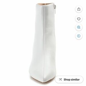 Journee Collection White Ankle Booties